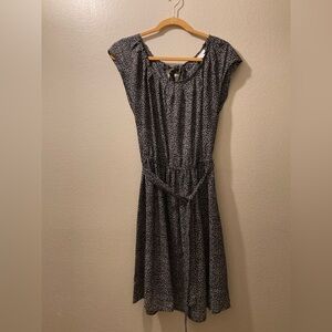 Black Lauren Conrad dress with small white flowers! Love this print!